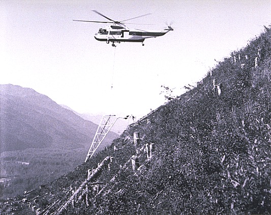 Helicopter Line Construction