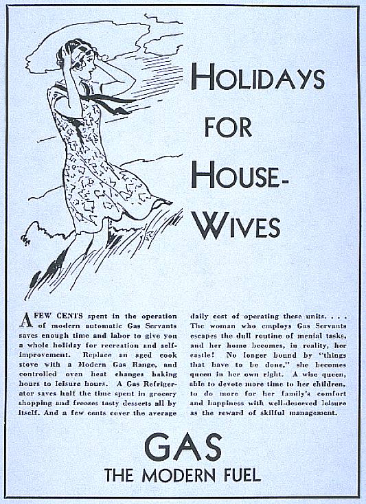 Holiday For Housewives Gas Ad