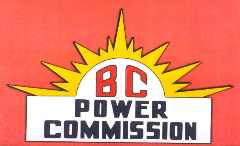 The dawning of a new age of power: The original BCPC logo was very visible on the bright red commision trucks. 