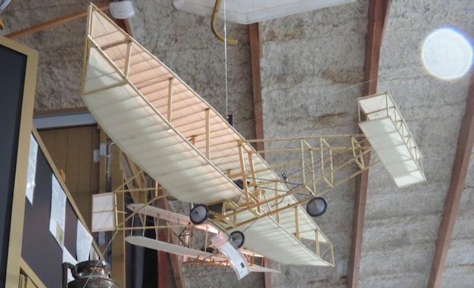 Inside the museum, it was warm as well as dry and some of the displays went back to the earliest days of flight.