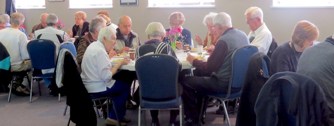 Once they got their food, you could have heard the proverbial pin drop. 