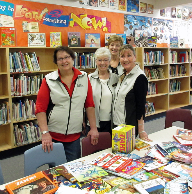 Upper Island Power Pioneers l to r: Janet Harms, Rene Sampson, Lois Earle and Chris Hannah