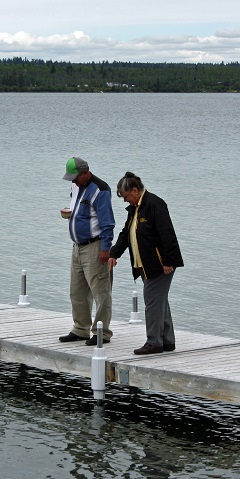 Tim and Gail consider the fishing possibilities.