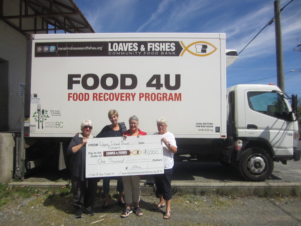 Upper Island June Donation to Loaves and Fishes Power Pioneers